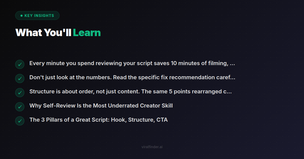 Key insights and learnings